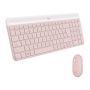 Logitech MK470 Slim Combo Draadloos Toetsenbord en Muis - Roze thumbnail