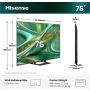 Hisense 75E8S 190,5 cm (75") 4K Ultra HD Smart TV Wifi Zwart (75E8S) thumbnail