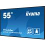 iiyama LH5575UHS-B1AG beeldkrant Digitale signage flatscreen 138,7 cm (54.6") LCD Wifi 500 cd/m² 4K Ultra HD Zwart Type processor Android 11 24/7 (LH5575UHS-B1AG) thumbnail
