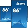 iiyama To Be Updated 2,17 m (85.6") LED Wifi 4K Ultra HD Zwart (LH8654UHS-B1AG) thumbnail