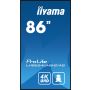 iiyama To Be Updated 2,17 m (85.6") LED Wifi 4K Ultra HD Zwart (LH8654UHS-B1AG) thumbnail
