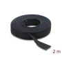 DELOCK Klettband auf Rolle L 2 m x B 13 mm schwarz (19030) thumbnail