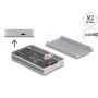 Delock USB Type-C™ 40 Gbps Gehäuse für 1 x M.2 NVMe PCIe SSD mit Lüfter - werkzeugfrei (42034) thumbnail