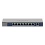 NETGEAR GS108MX-100EUS netwerk-switch Unmanaged L2 Gigabit Ethernet (10/100/1000) Bureaublad-/wandmontage (GS108MX-100EUS) thumbnail