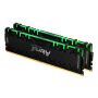 Kingston Technology FURY Renegade RGB geheugenmodule 32 GB 2 x 16 GB DDR4 3600 MT/s 288-pin DIMM (KF436C16RB1AK2/32) thumbnail