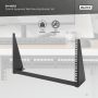Digitus 1U Blank Panel voor 19" Rackkast, Zwart (RAL 9005) (TN-19-M1U-BK) thumbnail