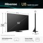 Hisense 55U8Q 139,7 cm (55") 4K Ultra HD Smart TV Wifi Zwart 700 cd/m² (55U8Q) thumbnail