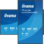 iiyama LH4366UHSB-B1AG beeldkrant Digitale signage flatscreen 109,2 cm (43") LCD Wifi 800 cd/m² 4K Ultra HD Zwart Type processor Android 24/7 (LH4366UHSB-B1AG) thumbnail
