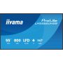 iiyama LH5566UHSB-B1AG beeldkrant Digitale signage flatscreen 139,7 cm (55") LCD Wifi 800 cd/m² 4K Ultra HD Zwart Type processor Android 24/7 (LH5566UHSB-B1AG) thumbnail