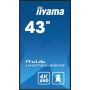 iiyama ProLite Digitale signage flatscreen 108 cm (42.5") LCD Wifi 500 cd/m² 4K Ultra HD Zwart Type processor Android 11 24/7 (LH4375UHS-B1AG) thumbnail