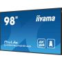 iiyama LH9875UHS-B1AG beeldkrant Digitale signage flatscreen 2,48 m (97.5") LED Wifi 500 cd/m² 4K Ultra HD Zwart Type processor Android 11 24/7 (LH9875UHS-B1AG) thumbnail