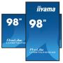 iiyama LH9875UHS-B1AG beeldkrant Digitale signage flatscreen 2,48 m (97.5") LED Wifi 500 cd/m² 4K Ultra HD Zwart Type processor Android 11 24/7 (LH9875UHS-B1AG) thumbnail
