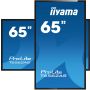 iiyama T6562AS-B1 beeldkrant Kiosk-ontwerp 163,8 cm (64.5") LED 500 cd/m² 4K Ultra HD Zwart Touchscreen Type processor Android 8.0 24/7 (T6562AS-B1) thumbnail