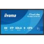 iiyama PROLITE TE8614MIS-B2AG Kiosk-ontwerp 2,17 m (85.6") LCD Wifi 435 cd/m² 4K Ultra HD Zwart Touchscreen Type processor Android 24/7 (TE8614MIS-B2AG) thumbnail