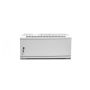 Digitus 4U wall mounting cabinet 19 rack 600x450, glass door, mounted, 60kg, grey (RAL 7035) (DN-W19 04U/450/B) thumbnail