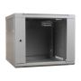 Digitus 9U wall mounting cabinet 19 rack 600x450, glass door, mounted, 60kg, grey (RAL 7035) (DN-W19 09U/450) thumbnail