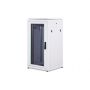 Digitus 18U wall mounting cabinet 19 rack 600x600, glass door, double sectioned, mounted, 60kg, grey (RAL 7035) (DN-WD19 18U/600) thumbnail