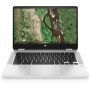 HP Chromebook x360 14b-cb0140nd Intel® Pentium® Silver N6000 35,6 cm (14") Touchscreen Full HD 8 GB LPDDR4x-SDRAM 128 GB eMMC Wi-Fi 5 (802.11ac) ChromeOS Zilver (519C7EA#ABH) thumbnail