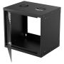 Intellinet 19" netwerkkast wand (basic), 9U, 400 mm diep, zwart, bouwpakket, max. 50 kg, bruikbare diepte 340 mm, glazen deur, montagemateriaal niet inbegrepen (714174) thumbnail