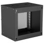 Intellinet 19" netwerkkast wand (basic), 9U, 400 mm diep, zwart, bouwpakket, max. 50 kg, bruikbare diepte 340 mm, glazen deur, montagemateriaal niet inbegrepen (714174) thumbnail