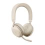 Jabra Evolve2 75 Headset Draadloos Hoofdband Kantoor/callcenter USB Type-C Bluetooth Oplaadhouder Beige (27599-999-898) thumbnail