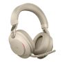 Jabra Evolve2 85 Headset Draadloos Hoofdband Kantoor/callcenter USB Type-C Bluetooth Goud, Beige (28599-999-898) thumbnail