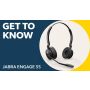 Jabra ENGAGE 55 UC STEREO Headset Draadloos Hoofdband Kantoor/callcenter Zwart (9559-410-111-1) thumbnail