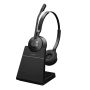 Jabra Engage 55 Headset Draadloos Hoofdband Kantoor/callcenter Bluetooth Oplaadhouder Zwart (9559-415-111) thumbnail