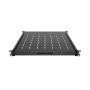 Lanberg 19" Uittrekbare Legplank 1U 445x500mm max. 35kg zwart (AK-1021-B) thumbnail
