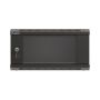 Lanberg 19" Wandkast 4U 540x350mm Glasdeur Zwart (WF03-5304-10B) thumbnail