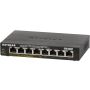 NETGEAR GS308P Unmanaged Gigabit Ethernet (10/100/1000) Power over Ethernet (PoE) Zwart (GS308P-100PES) thumbnail