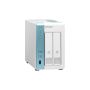 QNAP TS-231K data-opslag-server NAS Tower Annapurna Labs Alpine AL-214 1 GB DDR3 0 TB QNAP QTS Turkoois, Wit (TS-231K) thumbnail