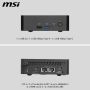 MSI Cubi NUC AI+ 3MG-004EU Copilot+ PC Intel Core Ultra 5 322 16 GB DDR5-SDRAM 512 GB SSD Windows 11 Pro Mini PC Zwart (9S6-B21111-004) thumbnail