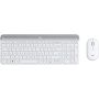 Logitech MK470 Slim Combo Draadloos Toetsenbord en Muis - Offwhite (920-009199) thumbnail