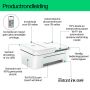 HP DeskJet 4220e Draadloos All-in-One Kleur Printer, Instant Ink; Kopieerapparaat, scanner (588K4B#686) thumbnail