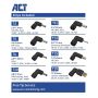 ACT AC2060 netvoeding & inverter Binnen 90 W Zwart (AC2060) thumbnail