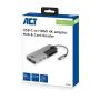 ACT AC7021 USB-C naar HDMI female adapter met PD Pass-Through, 4K, USB-A , USB-C port, kaartlezer (AC7021) thumbnail
