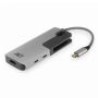 ACT AC7021 USB-C naar HDMI female adapter met PD Pass-Through, 4K, USB-A , USB-C port, kaartlezer (AC7021) thumbnail