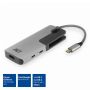 ACT AC7021 USB-C naar HDMI female adapter met PD Pass-Through, 4K, USB-A , USB-C port, kaartlezer (AC7021) thumbnail