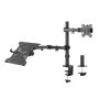 ACT Monitorarm met laptophouder, 1 scherm (AC8305) thumbnail