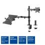 ACT Monitorarm met laptophouder, 1 scherm (AC8305) thumbnail