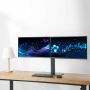 ACT Monitorarm office, op voet met gasveer, crossbar, 2 schermen (AC8332) thumbnail