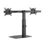 ACT Monitorarm office, op voet met gasveer, crossbar, 2 schermen (AC8332) thumbnail