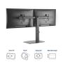 ACT Monitorarm office, op voet met gasveer, crossbar, 2 schermen (AC8332) thumbnail