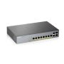 Zyxel GS1350-12HP-EU0101F netwerk-switch Managed L2 Gigabit Ethernet (10/100/1000) Power over Ethernet (PoE) Grijs (GS1350-12HP-EU0101F) thumbnail