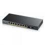 Zyxel GS1900-8HP v3 PoE Managed L2 Gigabit Ethernet (10/100/1000) Power over Ethernet (PoE) Zwart (GS1900-8HP-EU0103F) thumbnail