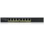 Zyxel GS1915-8EP Managed L2 Gigabit Ethernet (10/100/1000) Power over Ethernet (PoE) Zwart (GS1915-8EP-EU0101F) thumbnail
