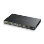 Zyxel GS2220-50HP-EU0101F netwerk-switch Managed L2 Gigabit Ethernet (10/100/1000) Power over Ethernet (PoE) Zwart (GS2220-50HP-EU0101F) thumbnail