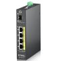 Zyxel RGS100-5P Unmanaged L2 Gigabit Ethernet (10/100/1000) Power over Ethernet (PoE) Zwart (RGS100-5P-ZZ0101F) thumbnail