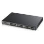 Zyxel XGS2210-52 Managed L2 Gigabit Ethernet (10/100/1000) 1U Zwart (XGS2210-52-EU0101F) thumbnail